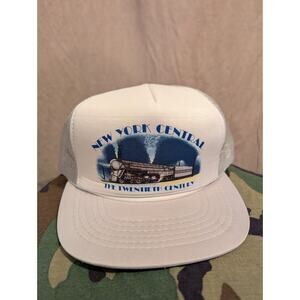 Vtg New York Central System 20th Century White Train Rope Hat